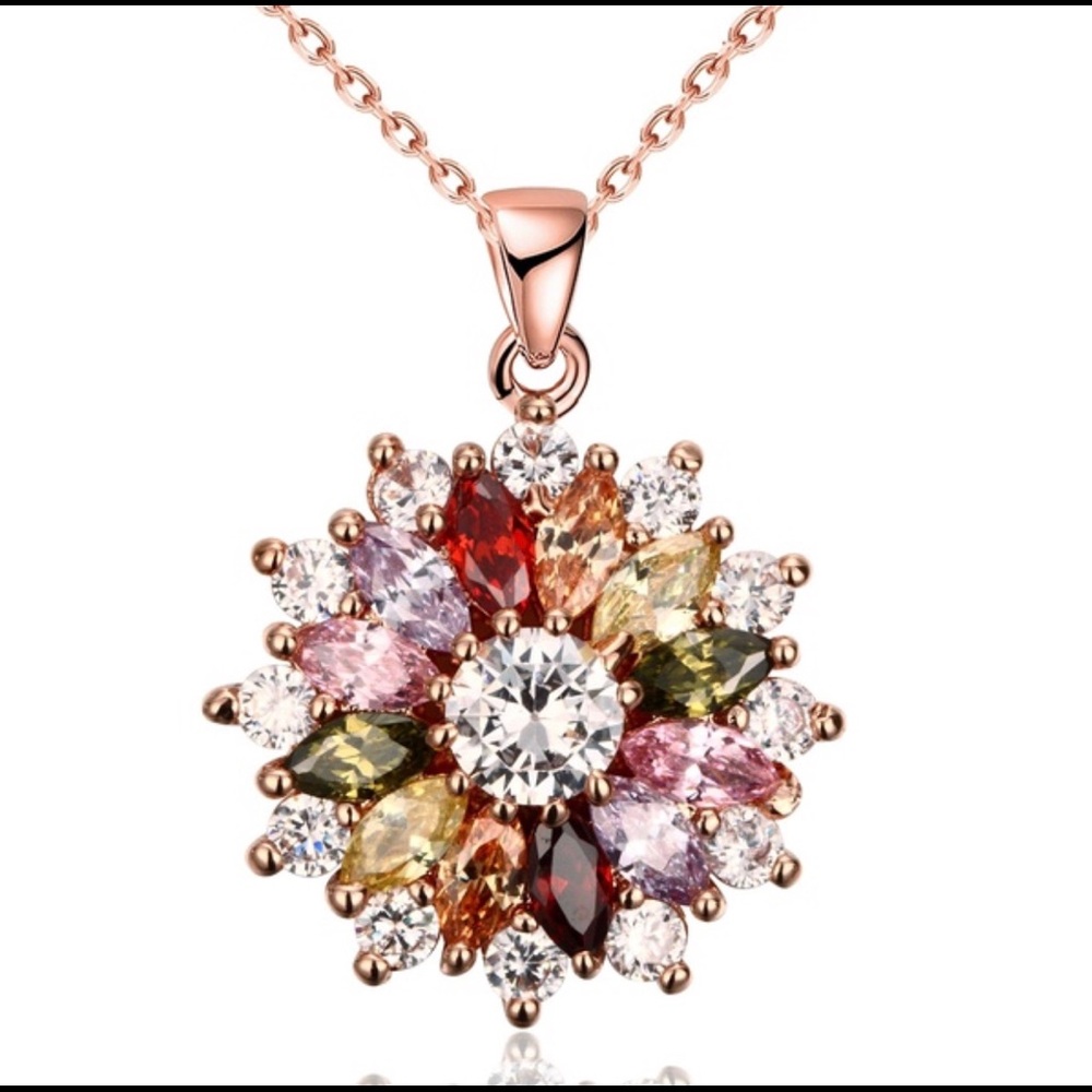 Beautiful Multi-Colored Gemstone Necklace